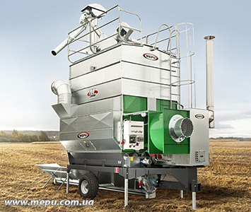 Зерносушарки мобільні, стаціонарні, поточні
