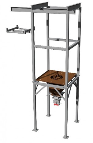 Комплекс для перевантаження вмісту мішків