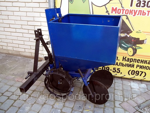 Ланцюгова однорядна картоплесаджалка для мотоблока