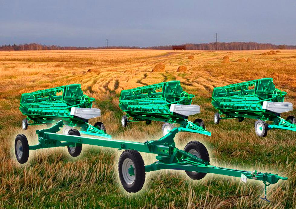 Візок для транспортування жниварок