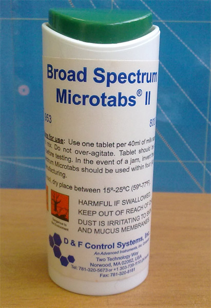 Мікротаблеткі для консервації проб молока