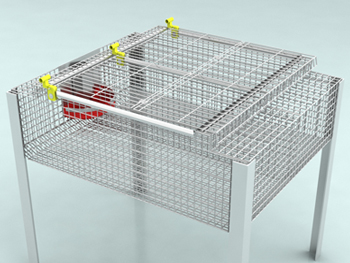 Клітка для відгодівлі на 12 кролів