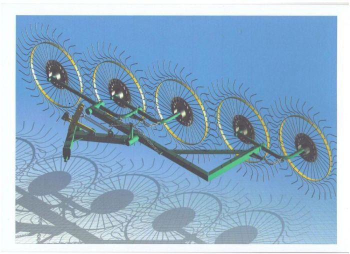 Граблі-ворушилка ГВН-3,7