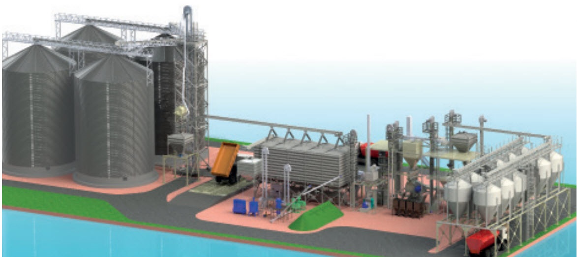 Комбікормовий завод 25 т/год, обладнання для виробництва комбікормів 25 т/год