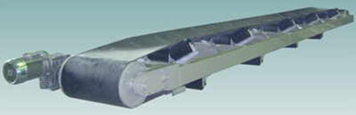 Транспортер стрічковий роликовий жолобчастий