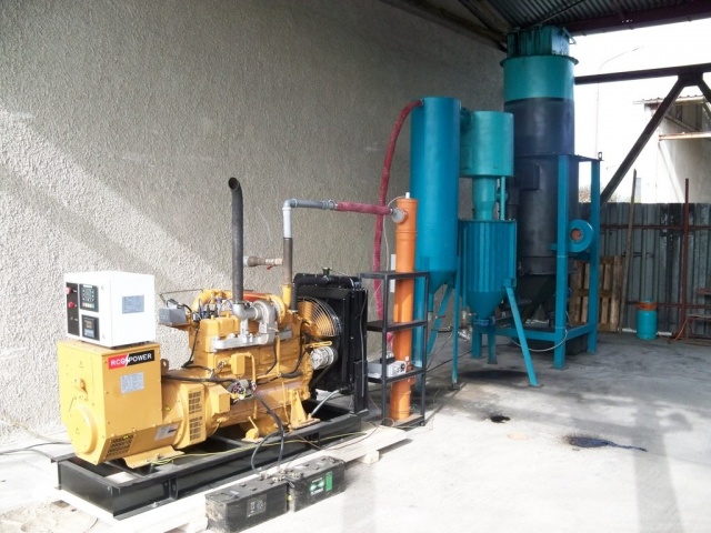 Газогенератор твердопаливний, для електростанції від 5 до 250 кВт